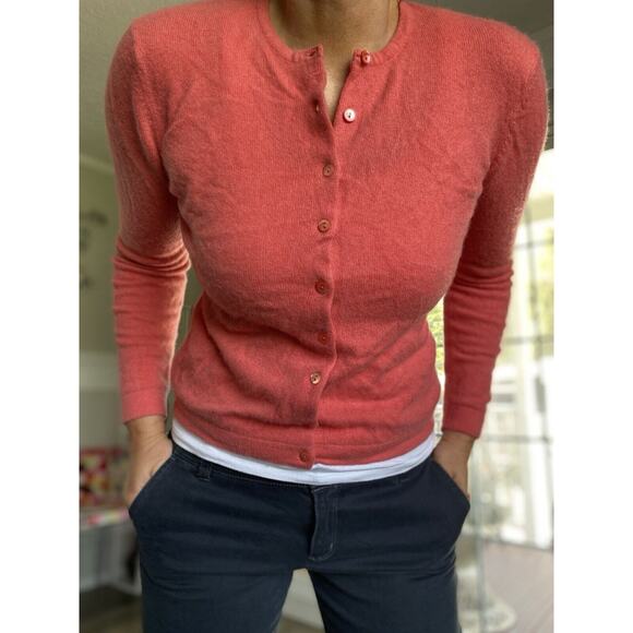 SUTTON STUDIO 100% Cashmere Exclusive Bloomingdale’s Collection Rose Cardigan S - Picture 1 of 7